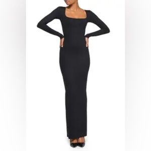 SKIMS Body Long Sleeve Slip Dress | Size L